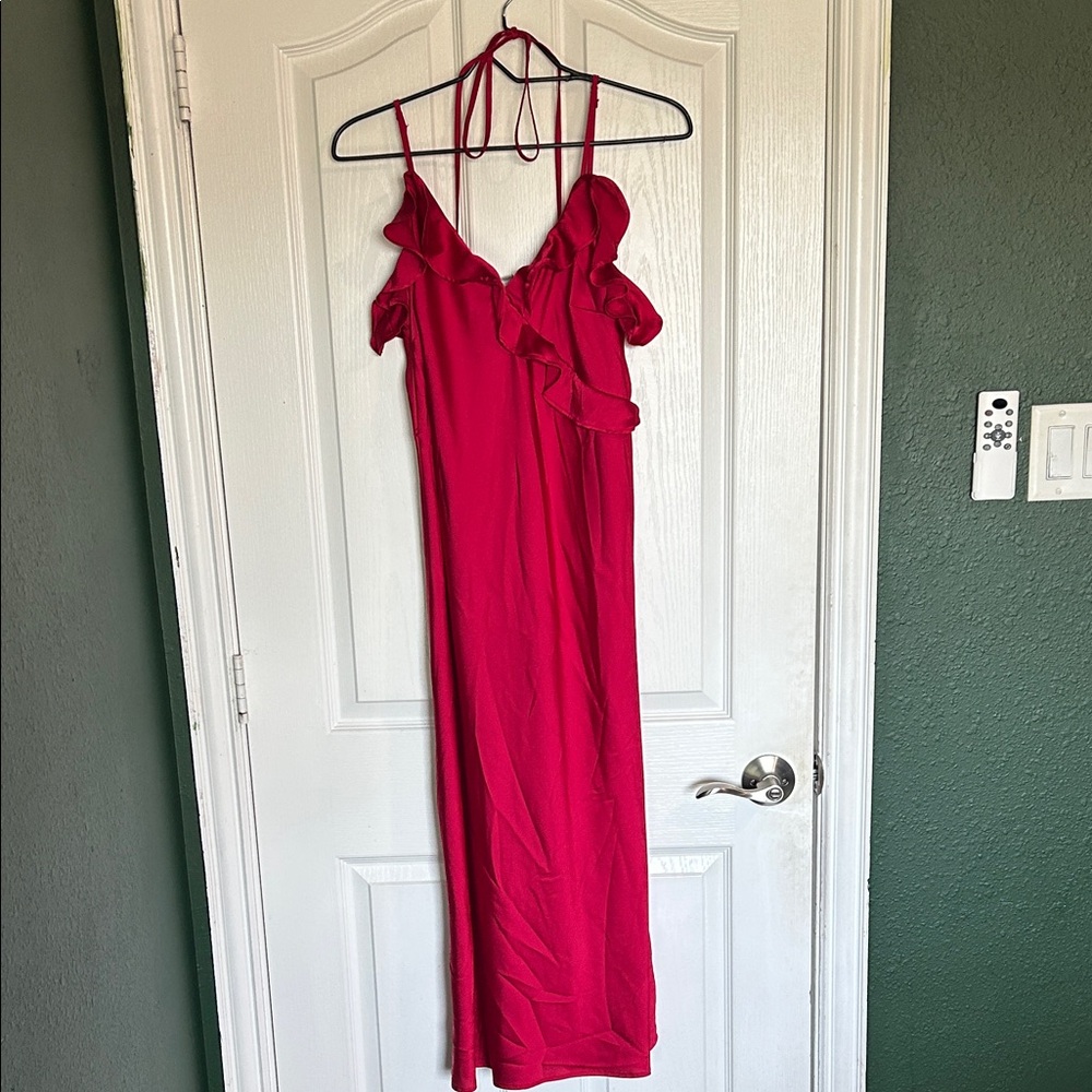 Chic Backless Pink Dress